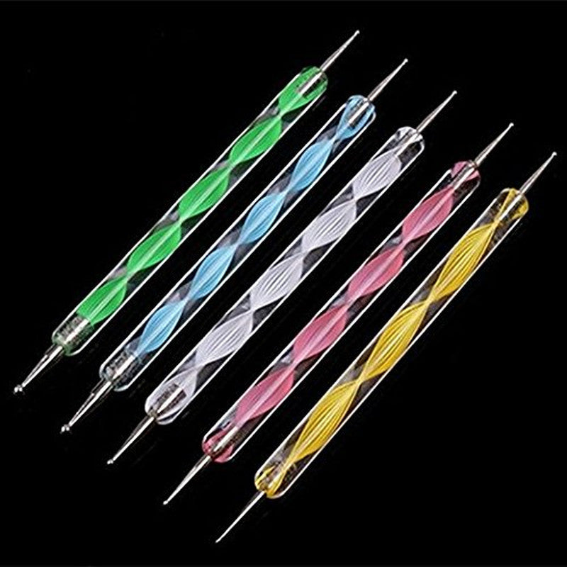 20PCS Nail Art Dotting Brushes & Painting Pen Tools Set for Creative Manicure