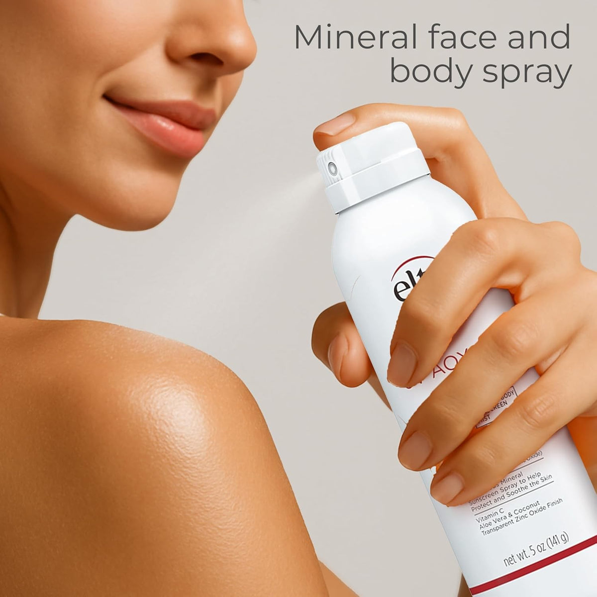 Mineral Sunscreen Spray SPF40 Face & Body Mist Hydrating Water-Resistant