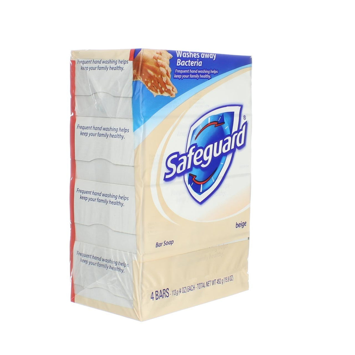 Antibacterial Deodorant Bar Soap - 4 oz, 4 Pack, Family-Size
