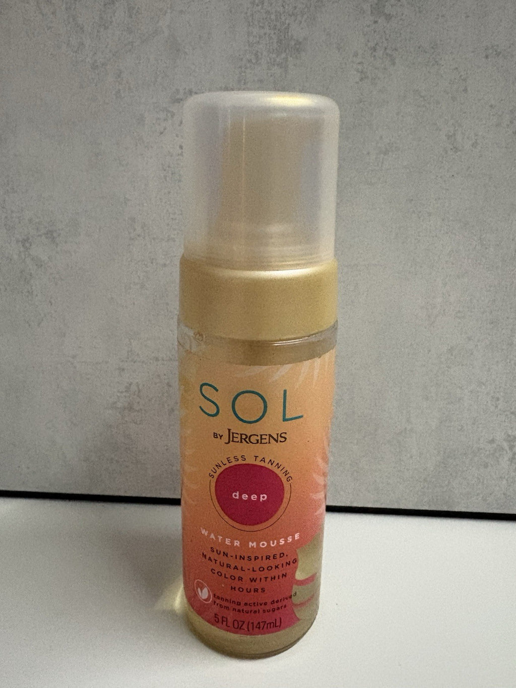 Jergens Sol Deep Tan Water Mousse - Sunless Tanning Foam & Applicator Mitt
