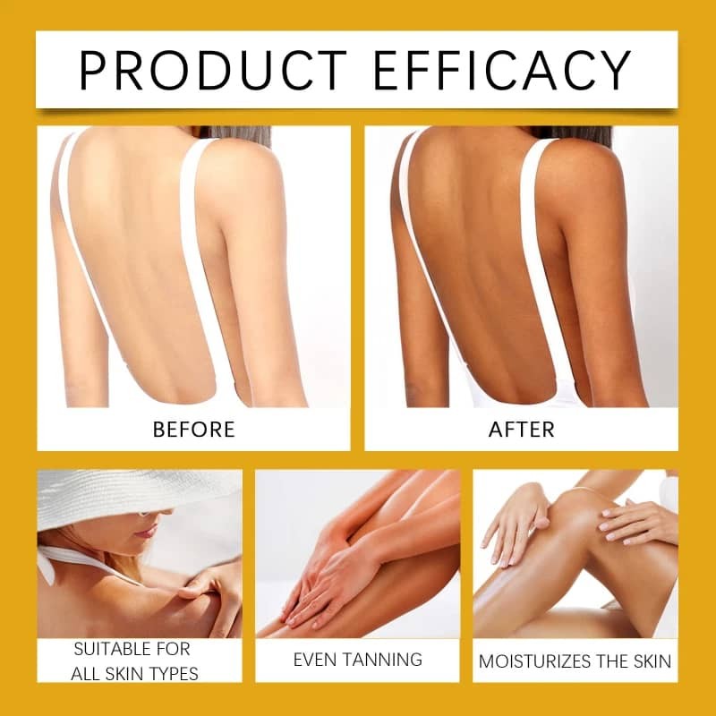Deep Moisturizing Herbal Skin Tanning Lotion 100g for Face & Body
