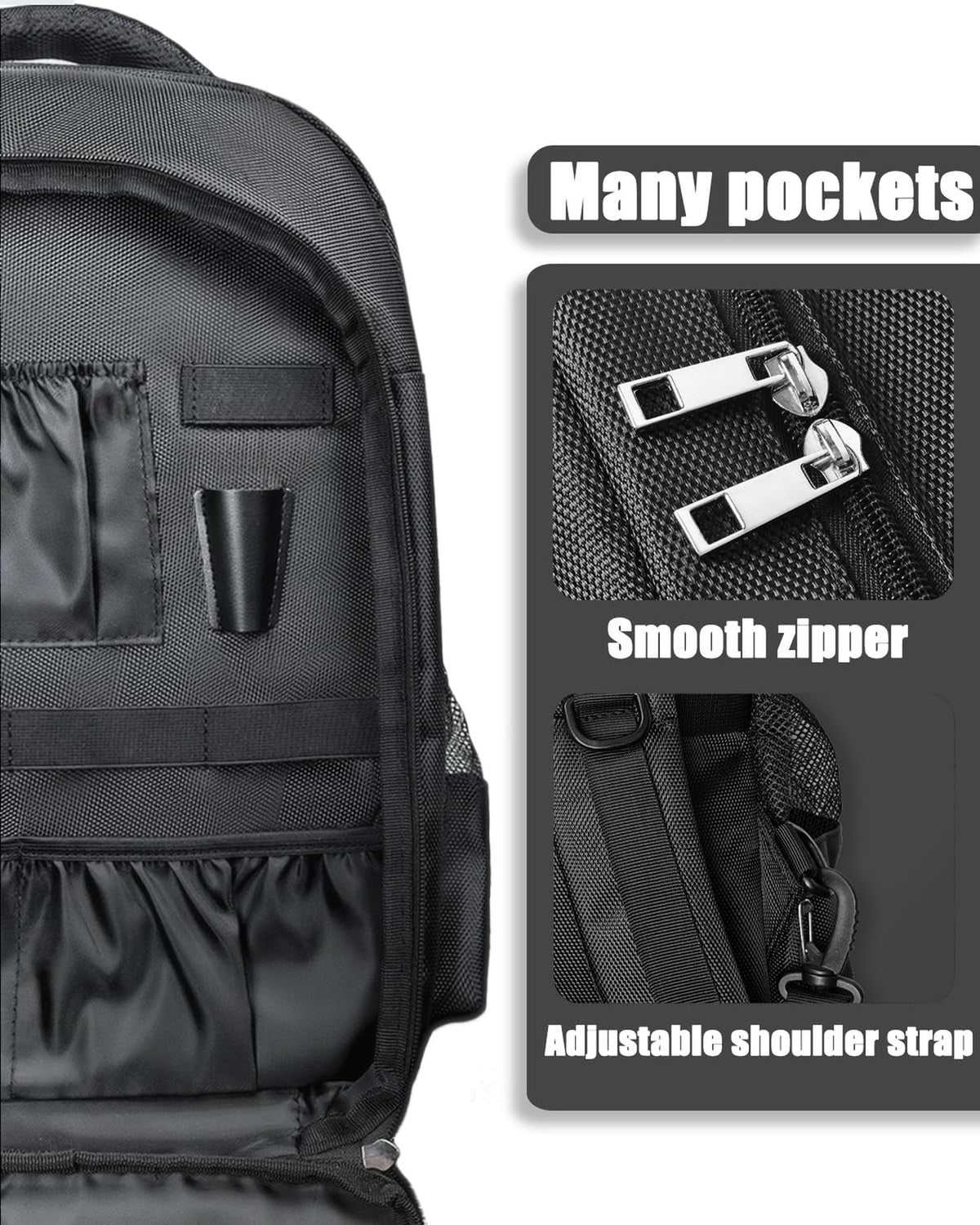 High-Capacity Barber Backpack for Clippers & Salon Tools - Unisex