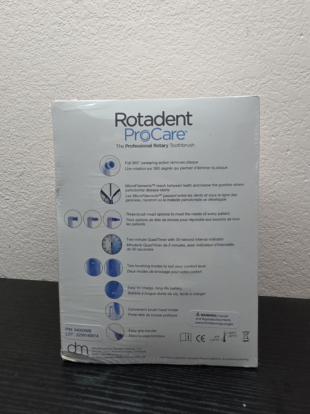 Rotadent ProCare Professional Rotary Electric Toothbrush