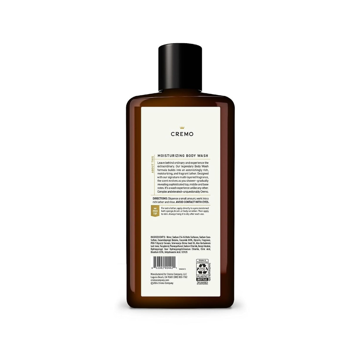 Men's Body Wash - Bourbon & Oak, 16 Fl Oz, Rich Lather & Sophisticated Scent