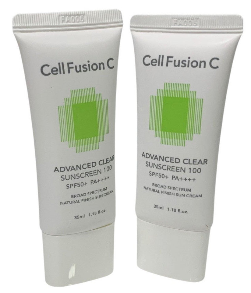 SPF 50+ PA++++ Clear Sunscreen with Niacinamide & Centella - 2x35ml