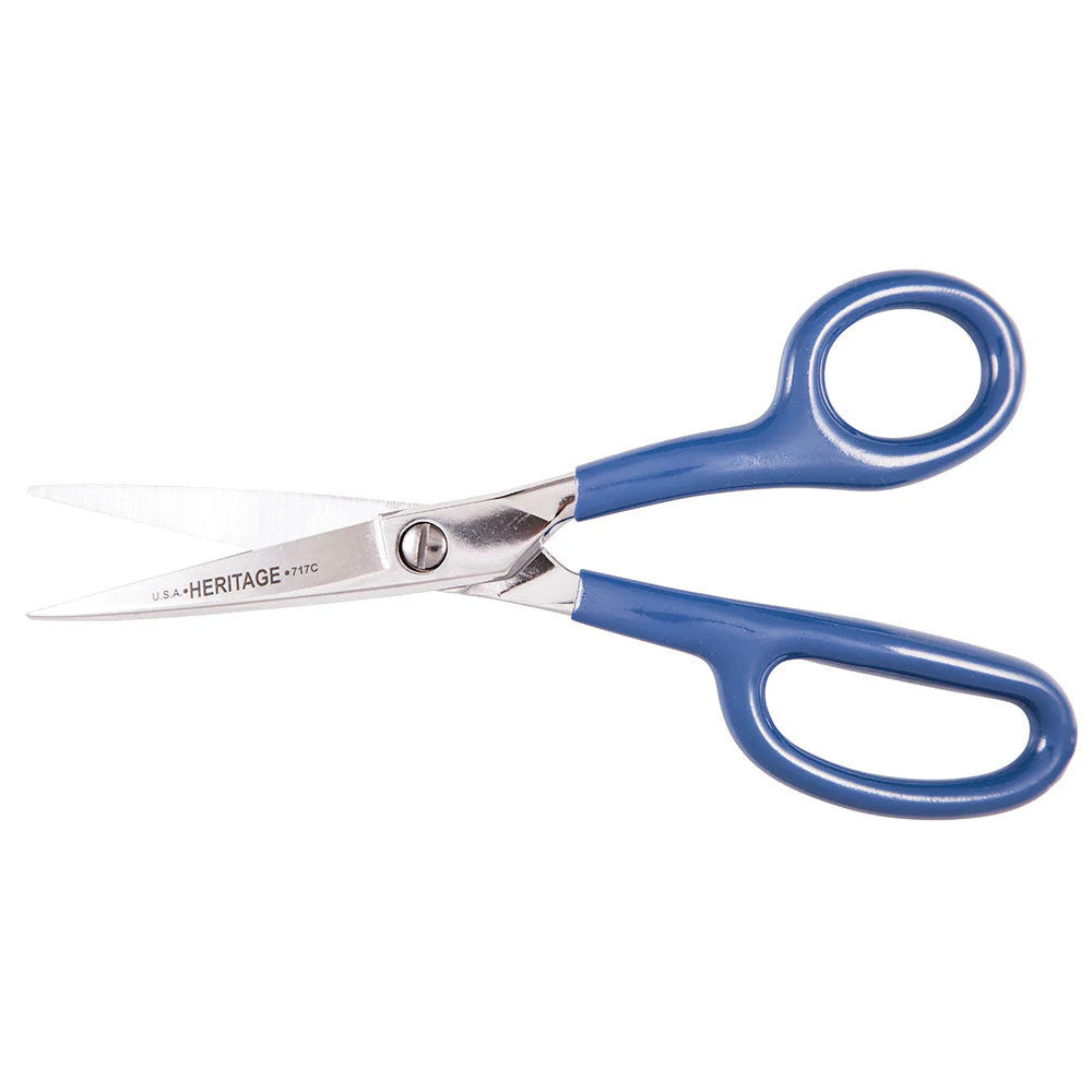 Curved Carpet Napping Shear - Coated, 7-7/8 Inch Professional Hand Tool