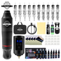 Wireless Tattoo Machine Pen Kit with 1500mAh Battery Upgrade - Cordless Rotary Tattoo Pen