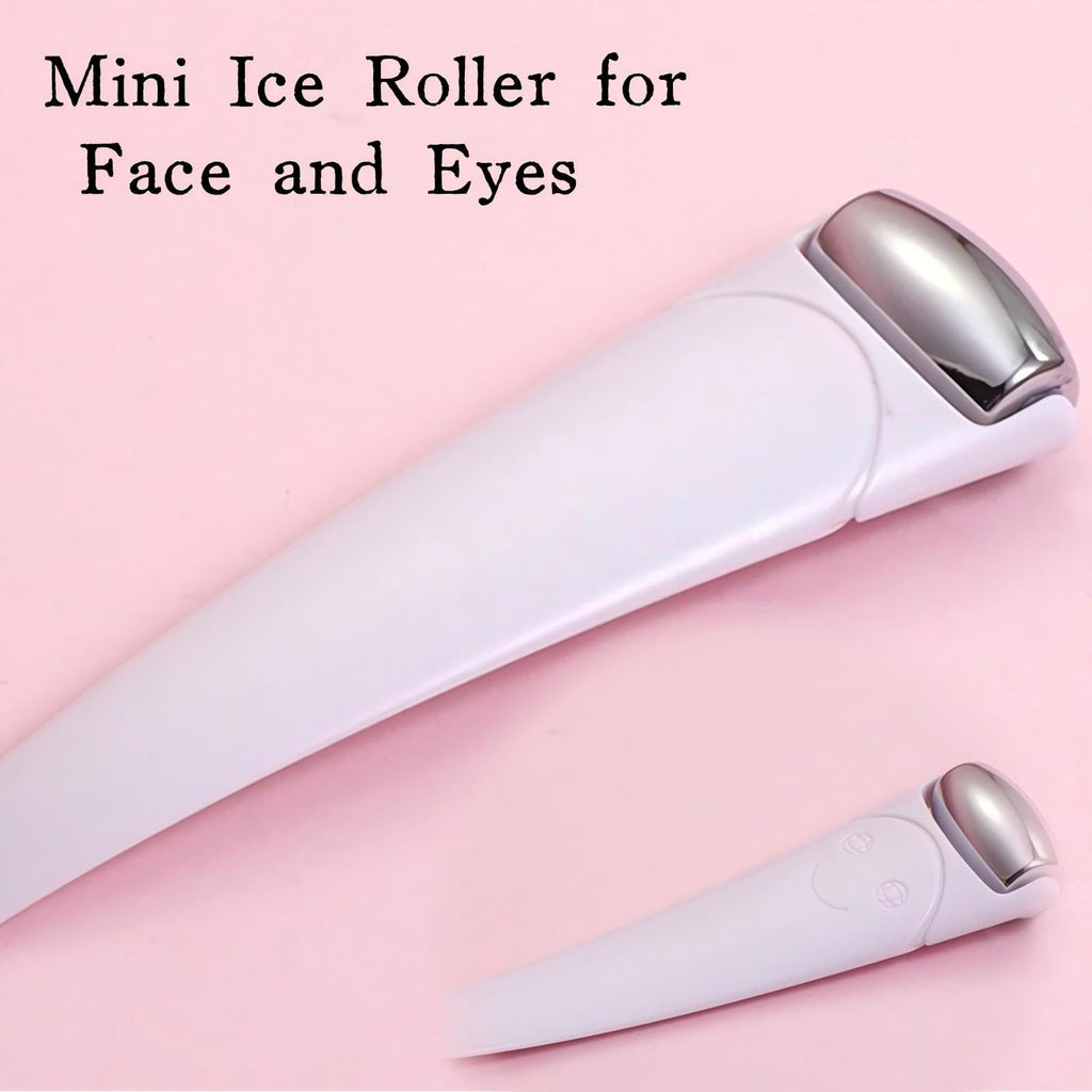Mini Ice Roller for Face and Eyes - Cooling Massager and Skin Care Tool