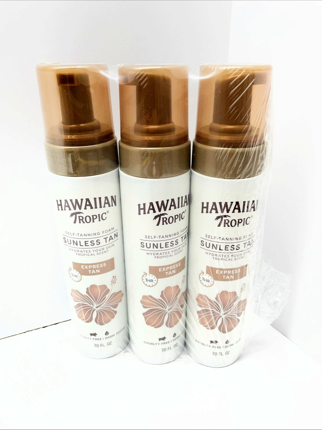 Sunless Tanning Foam - Express Tan, 7 oz - Pack of 3