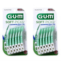 Dental Picks with Travel Case - Soft Bristles for Plaque Removal, Deep Reach, 90 Count