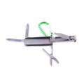 5-in-1 Multi Tool Nail Clippers Keychain Scissors Nail Files Portable Silver