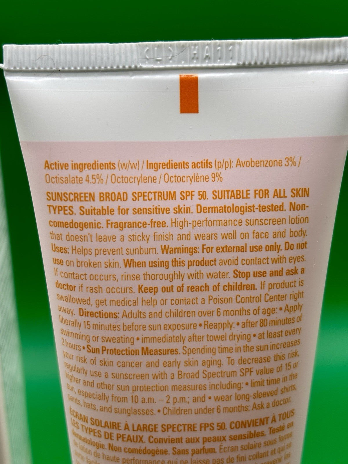 Sunscreen SPF 50 Broad Spectrum Face & Body Sun Protection Sealed NIB