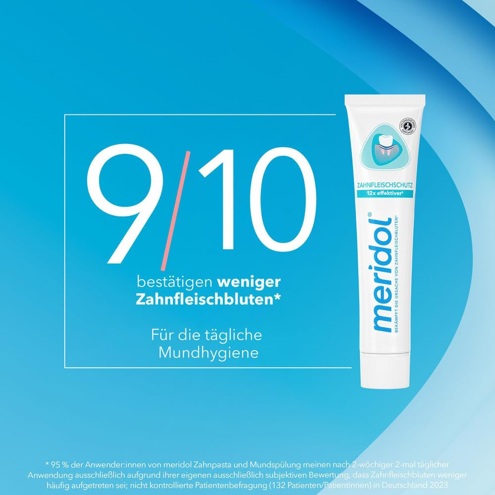 Meridol Toothpaste 2 Pack - Gum & Tooth Decay Protection, 253 Fl Oz