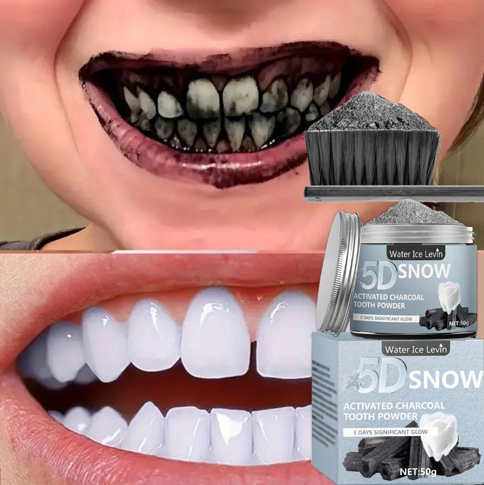 Bamboo Charcoal Tooth Powder - Deep Cleaning & Fresh Breath Oral Care
