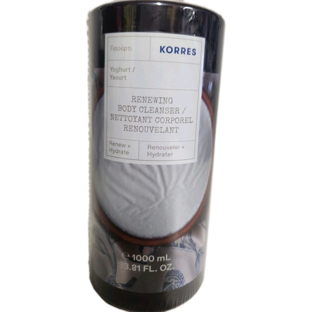 Korres Yogurt Body Cleanser Duo - Moisturizing 1L Shower Gel for Soft Skin