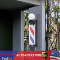 32-Inch LED Barber Pole Light with Rotating Stripes for Hair Salons