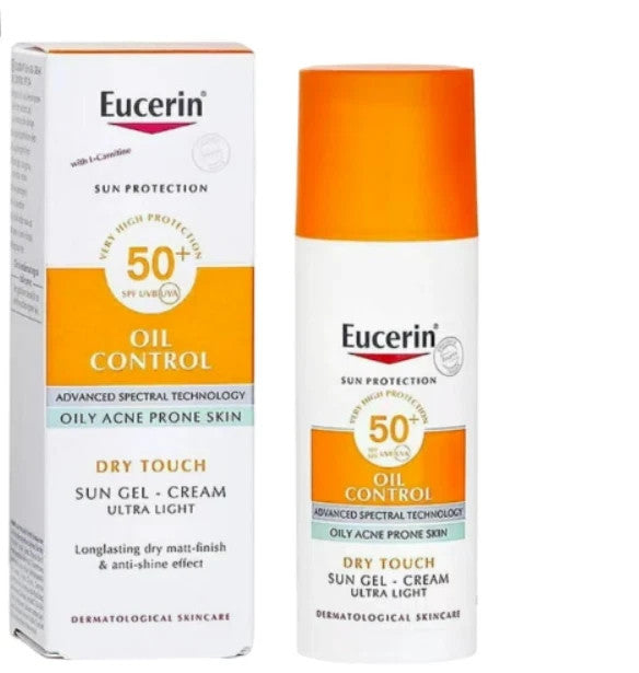 Eucerin Oil Control SPF 50+ Sun Gel Cream for Oily Skin 50ml