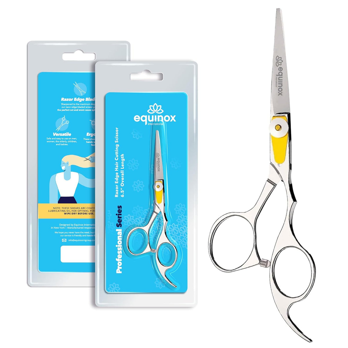 Professional Hair Cutting Scissors 6.5 Inch Japanese Steel Salon Shears