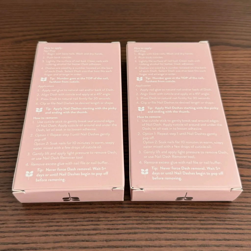 Red Aspen Nail Dashes Press-On Nails Medium Coffin 2-Pack - On Point & Brier
