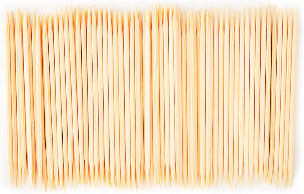 Wooden Bamboo Toothpicks - 2000 Count, Cocktail & Party Picks