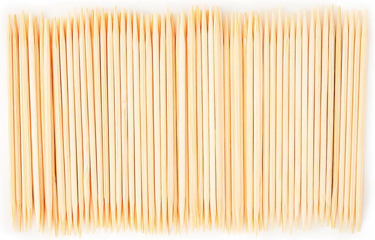Wooden Bamboo Toothpicks - 2000 Count, Cocktail & Party Picks