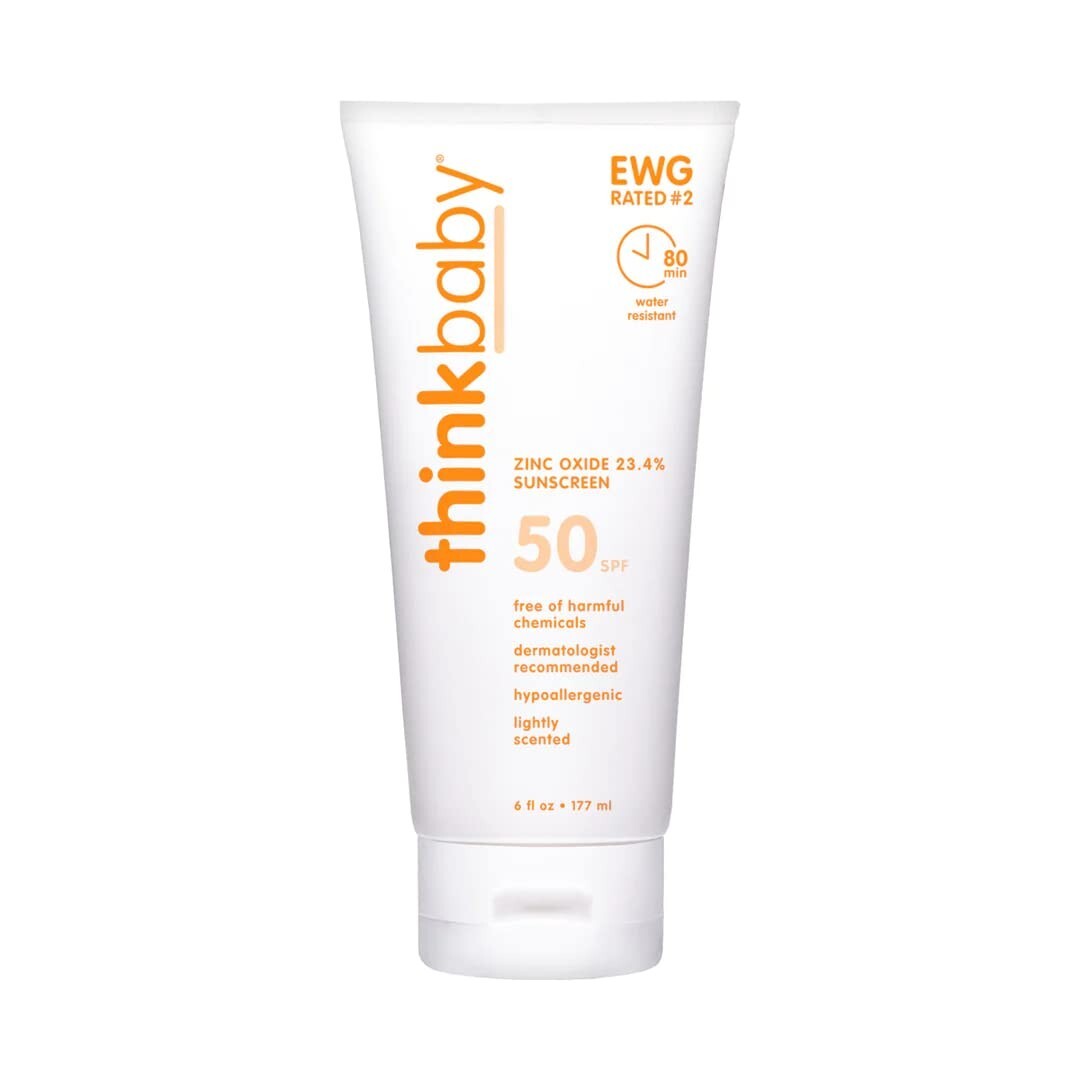 Baby Sunscreen SPF 50+ Natural Sunblock for Babies 6 oz - Water-Resistant