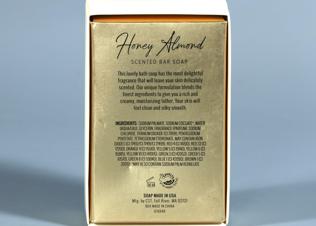 Honey Almond Scented Bar Soap 10oz - Handmade Natural Skin Care