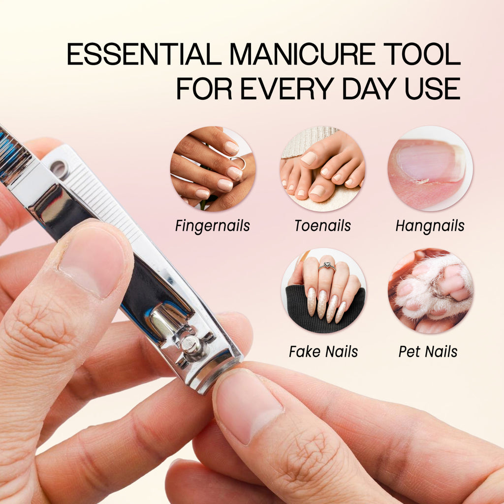 11-Piece Stainless Steel Toe Nail Clippers Set with Curved Edges - Professional Grooming Tools