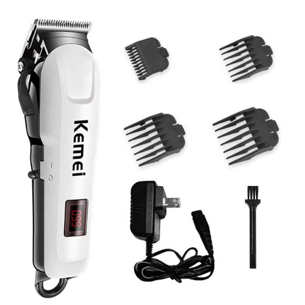Rechargeable Hair Clippers Trimmer Kit for Men & Barber Salon Use