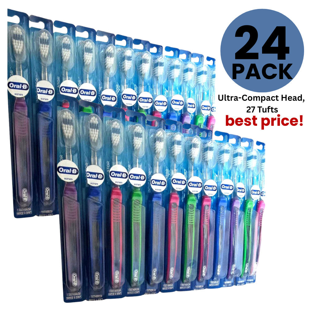 Oral-B Indicator Soft Toothbrush Ultra-Compact Head 27 Tufts Model 80799985