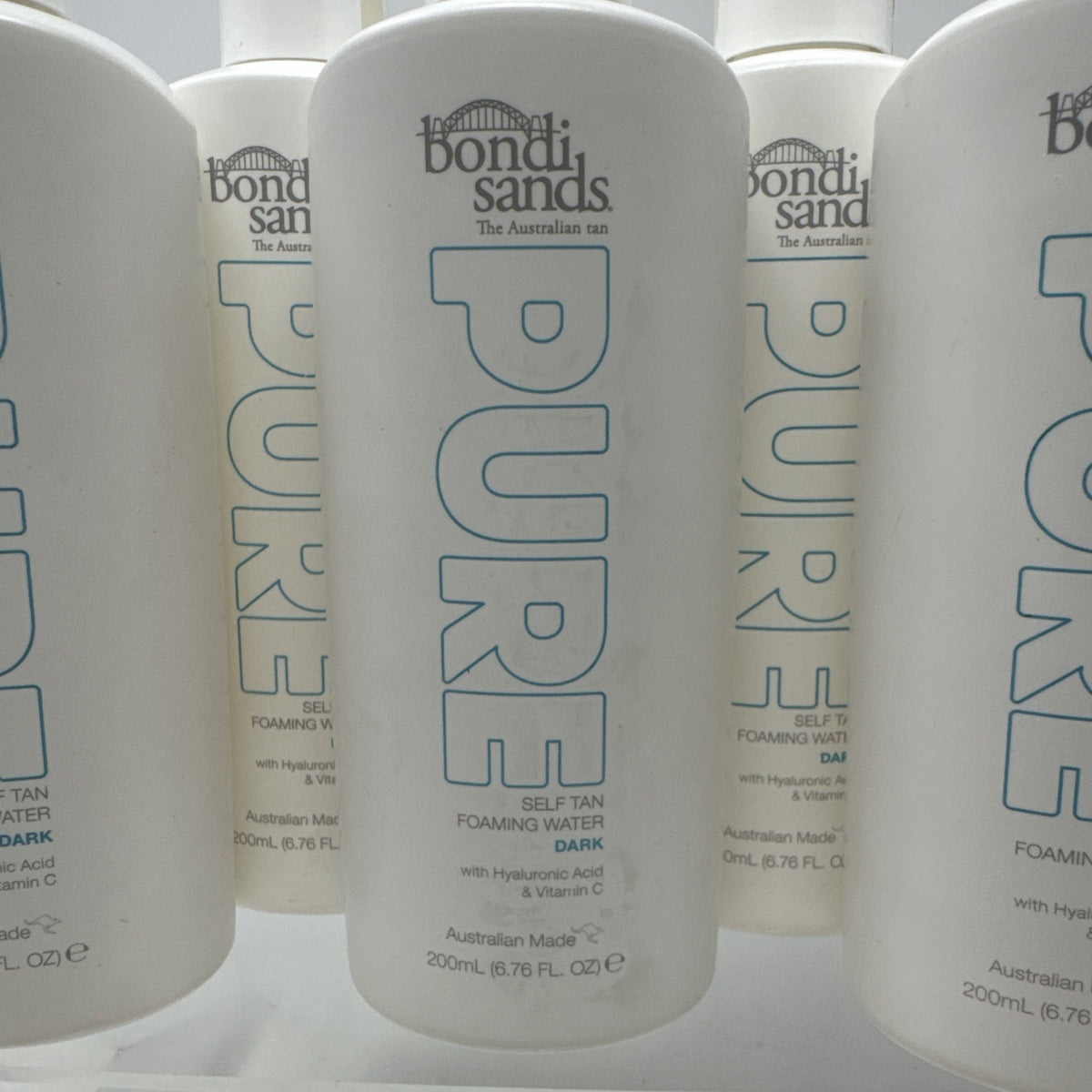 Self Tan Foaming Water Dark - Pack of 5, Hydrating Sunless Tanning Spray