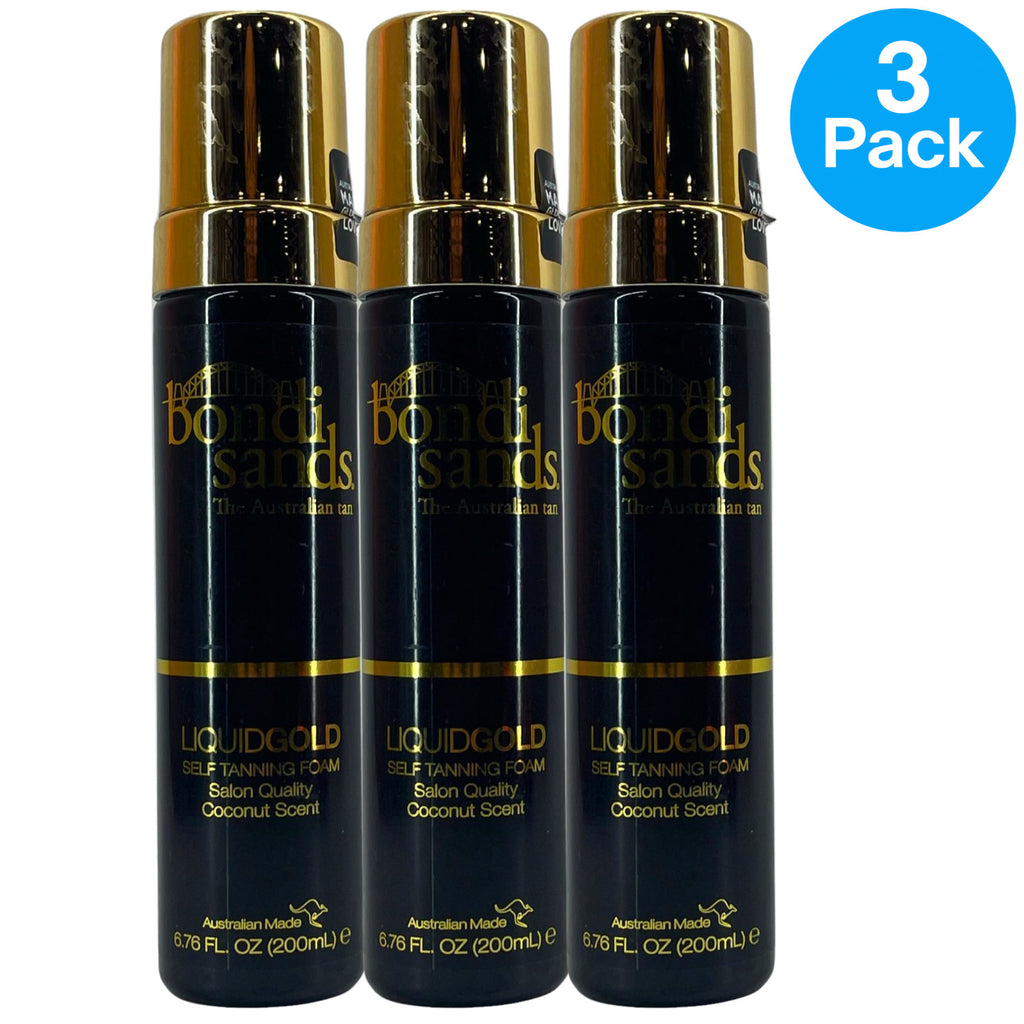 Self Tanning Foam - Hydrating, Fast-Drying, Coconut Scent - 3 Pack 6.76 fl oz