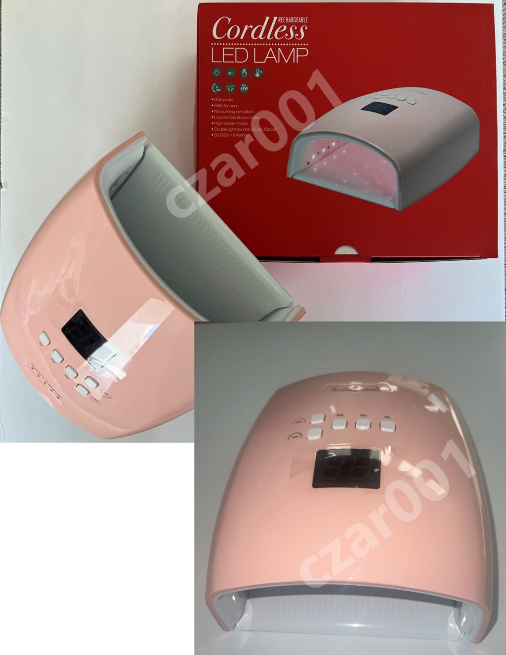 Rechargeable Cordless UV LED Nail Lamp for Manicure & Pedicure - 48W