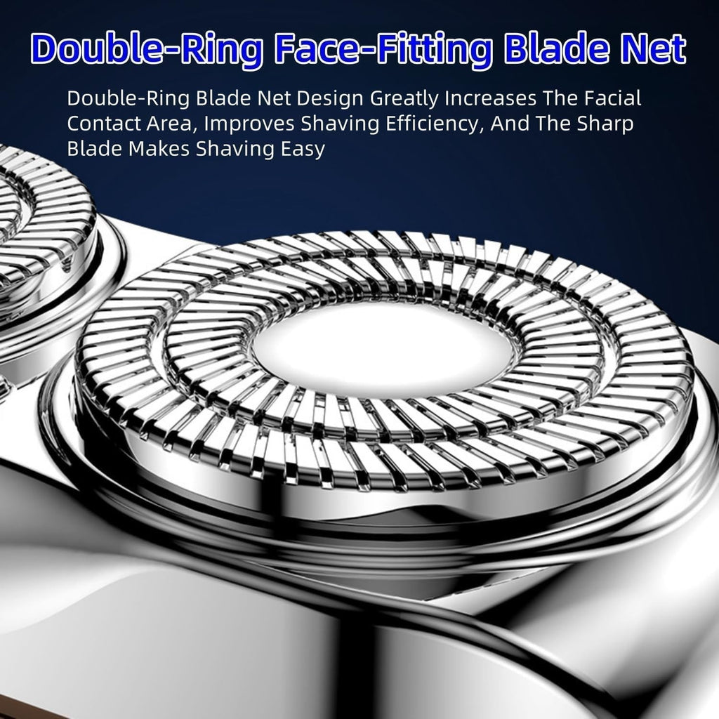 Portable Mini Electric Shaver for Men, Travel Rotary Razor, Waterproof