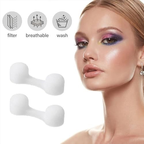 Disposable Nose Filters 100 Pack for Dust Dustproof Spray Tanning Odor Blocking