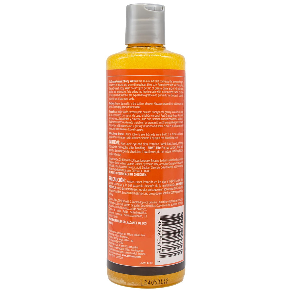 Heavy-Duty Body Wash for Mechanics - Grease X 16 Fl Oz