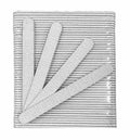 Professional Acrylic Nail File 180/180 Grit Zebra 7-Inch Pack of 50