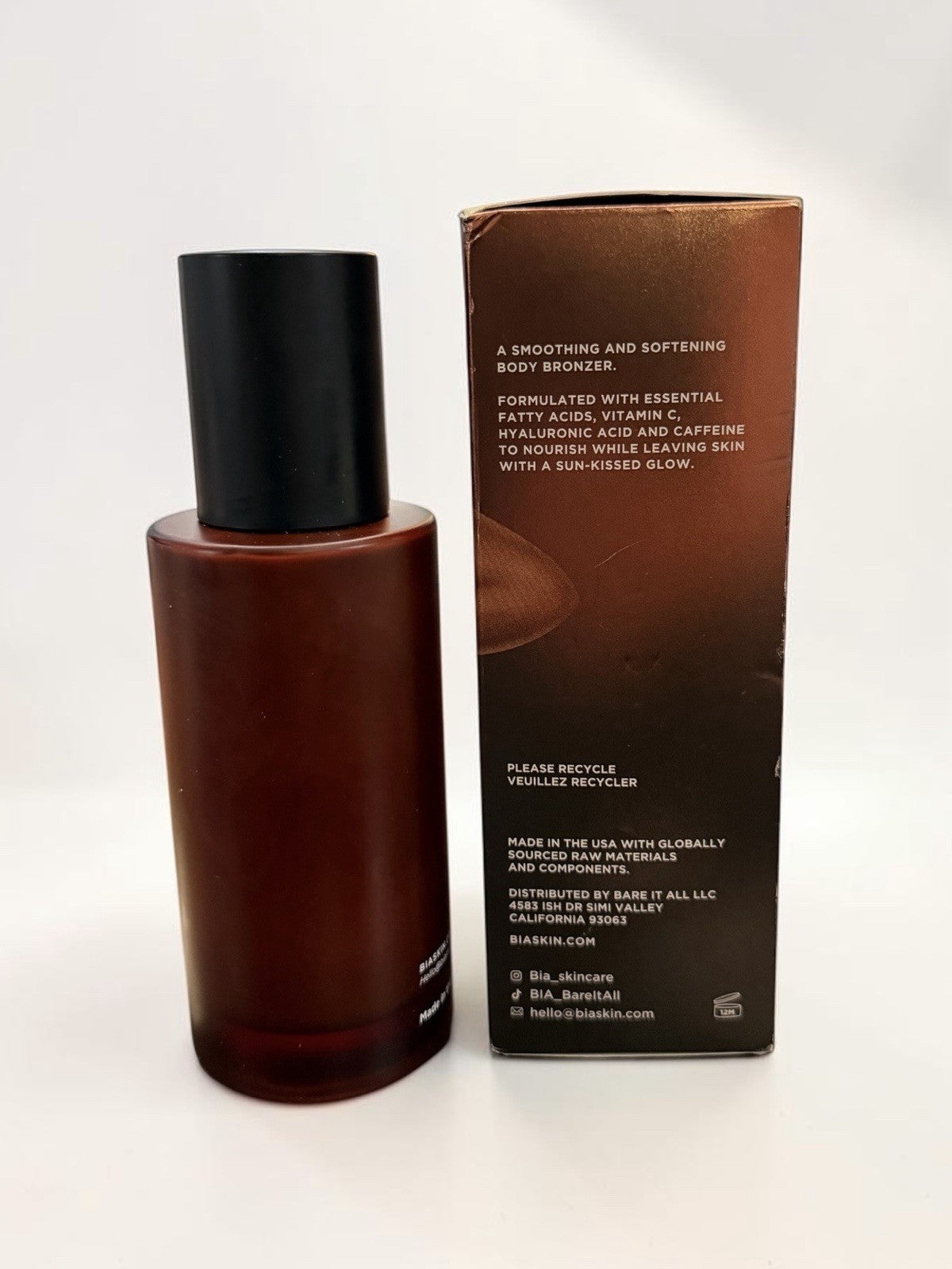 Body Bronzing Creme with Hyaluronic Acid for Sun-Kissed Glow - 4 fl oz