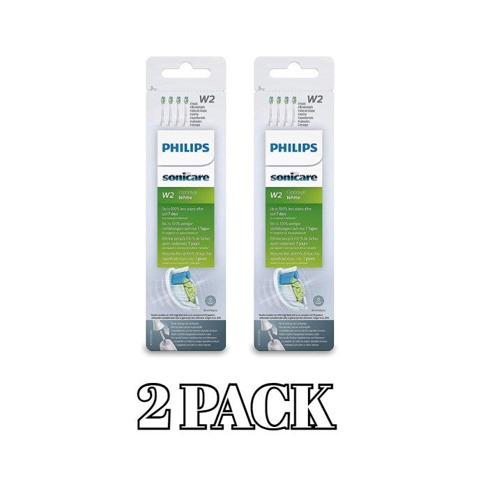Philips Sonicare White Replacement Brush Heads 2 Pack - 8 Count