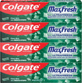 Fluoride Toothpaste with Mini Breath Strips - Clean Mint, 4 Pack, 6.3 oz