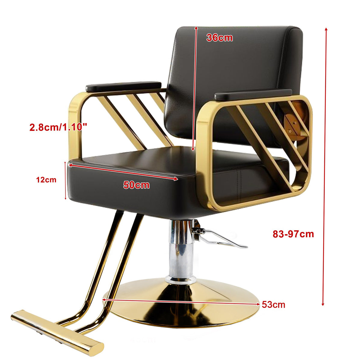 Salon & Barber Chair for Hair Styling and Hairdressing