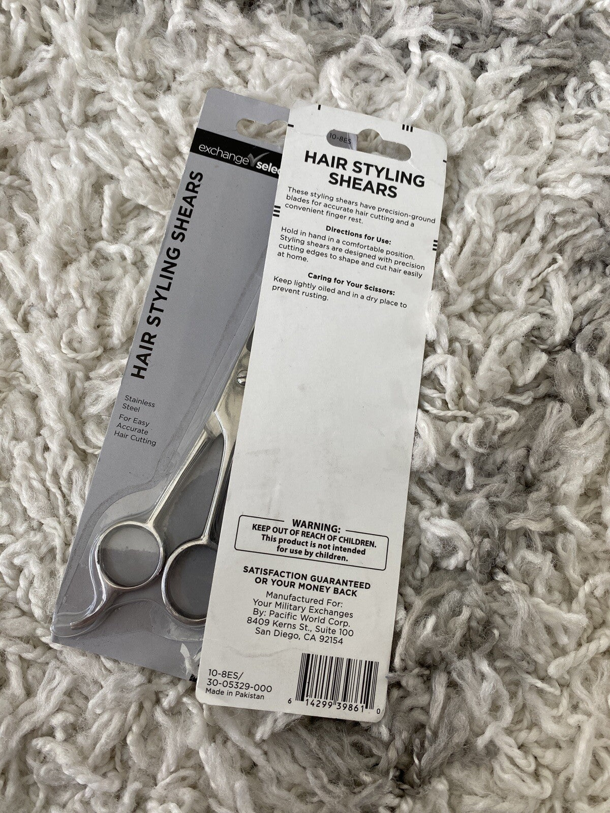 Hair Styling Shears - Stainless Steel Professional Hair Cutting Scissors - 2 Pack
