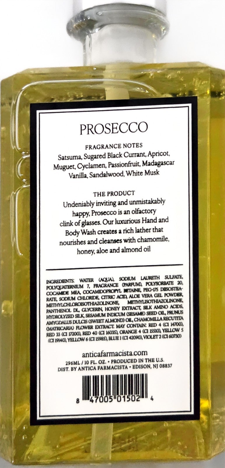 Luxury Prosecco Hand & Body Wash - Nourishing 10 oz Spa-Quality Cleanser