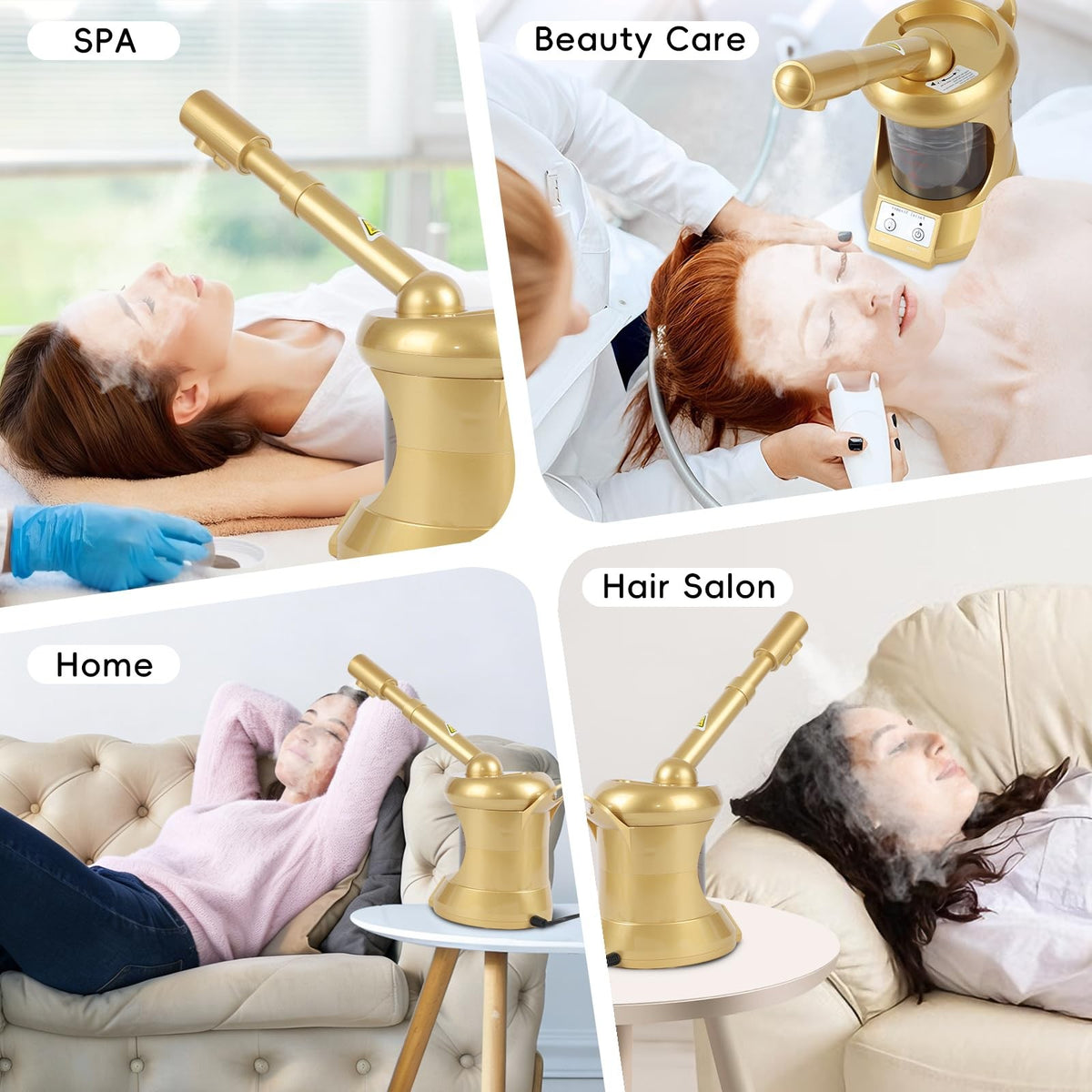 Nano Ionic Facial Steamer with Extendable Arm & Ozone Function for Deep Cleansing