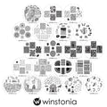 Nail Art Stamping Plates Set for Manicure - 20 Designs, Stainless Steel, 4th Gen