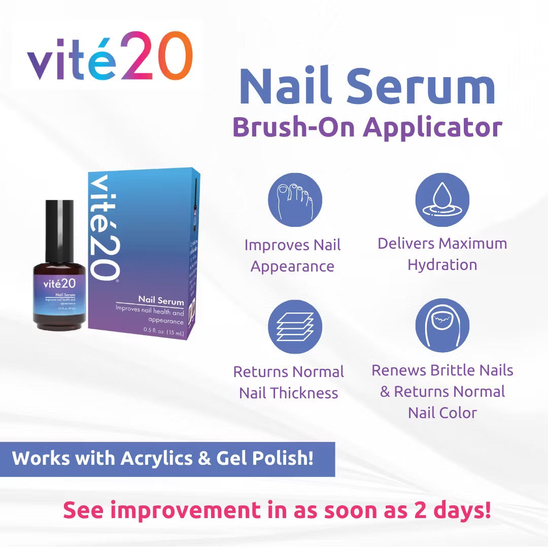 Vite20 Nail Serum with Antifungal Treatment - 0.5 fl oz for Nail Health