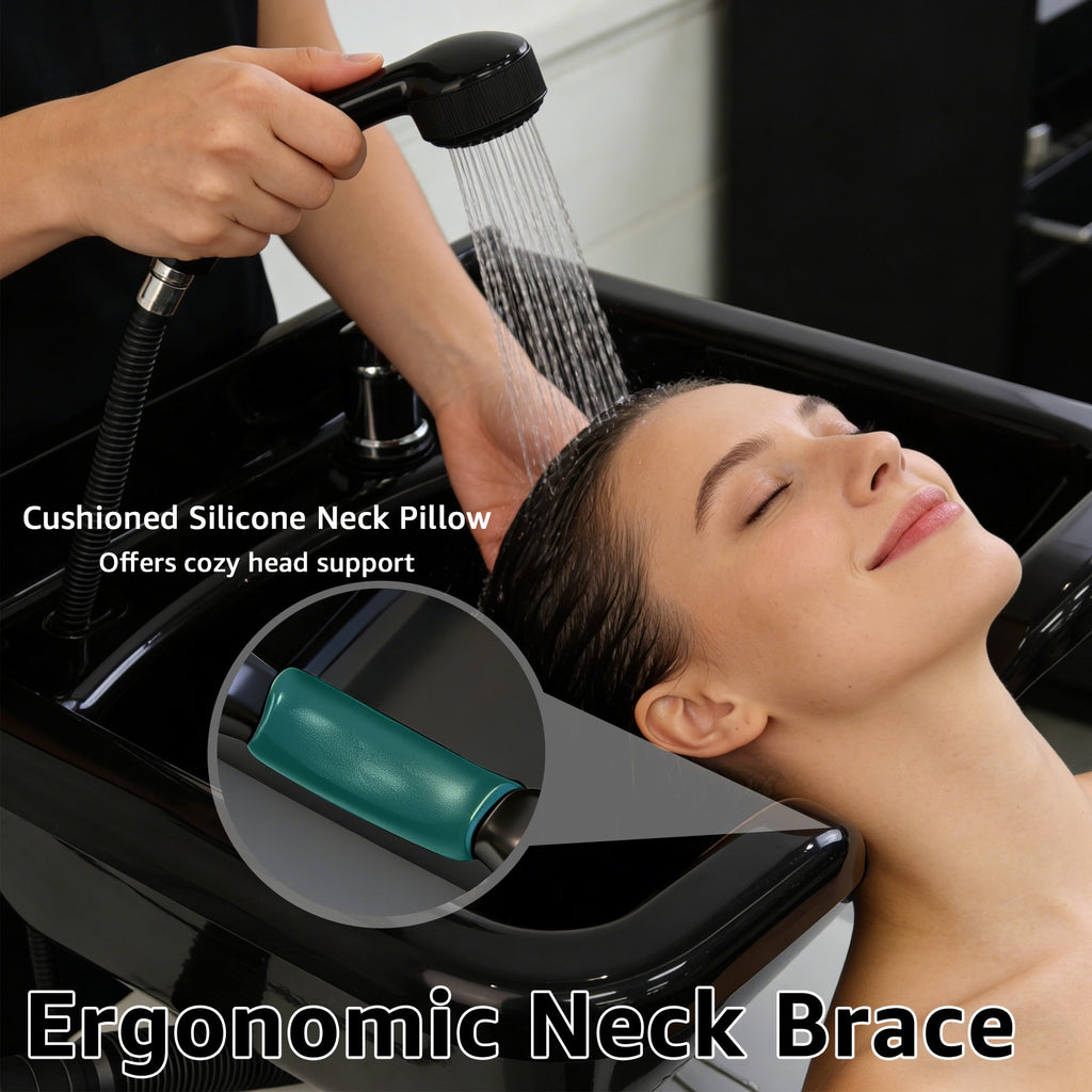 Wall Mount Hair Shampoo Bowl with Vacuum Breaker for Salon Wash Stations