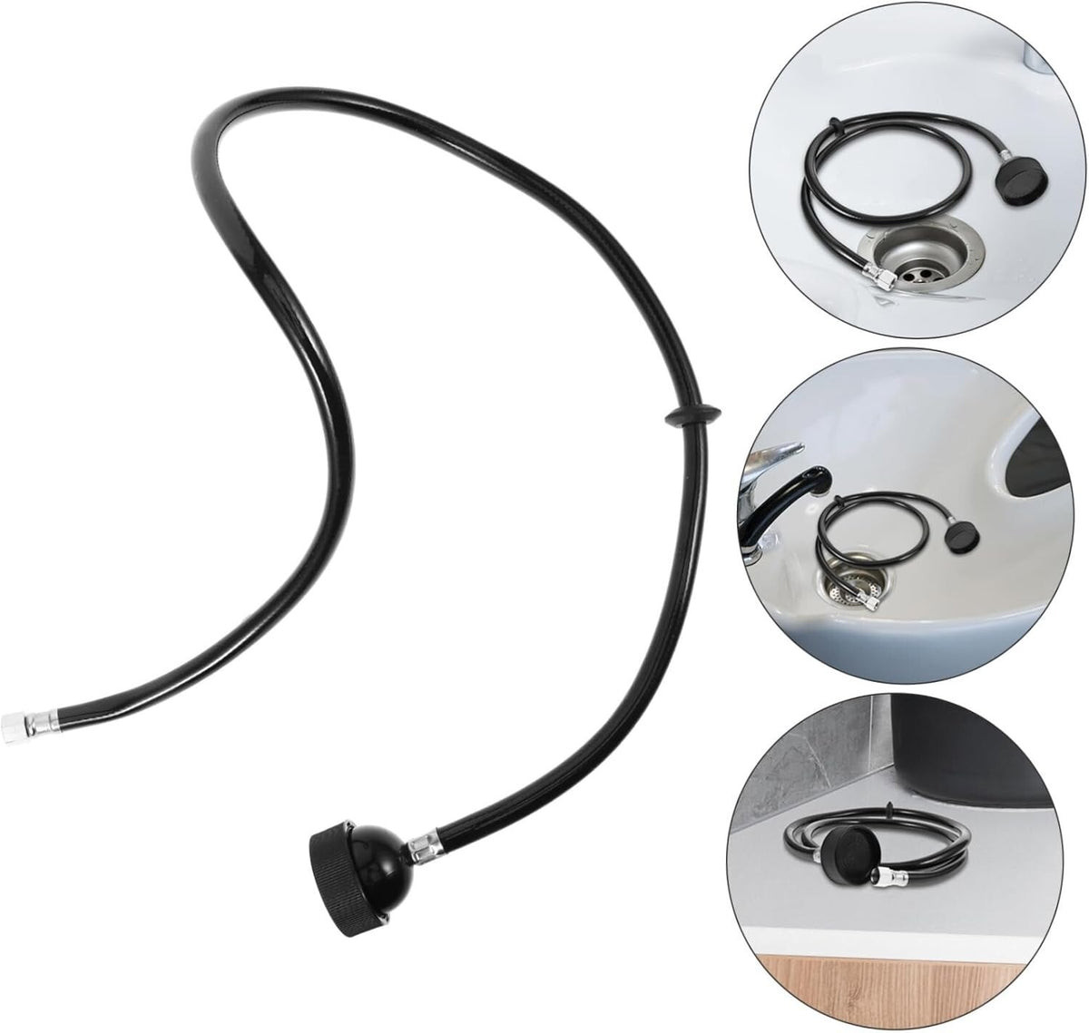 Salon Shampoo Faucet Sprayer Head with 120cm Rubber Hose - Professional Spa Equipment