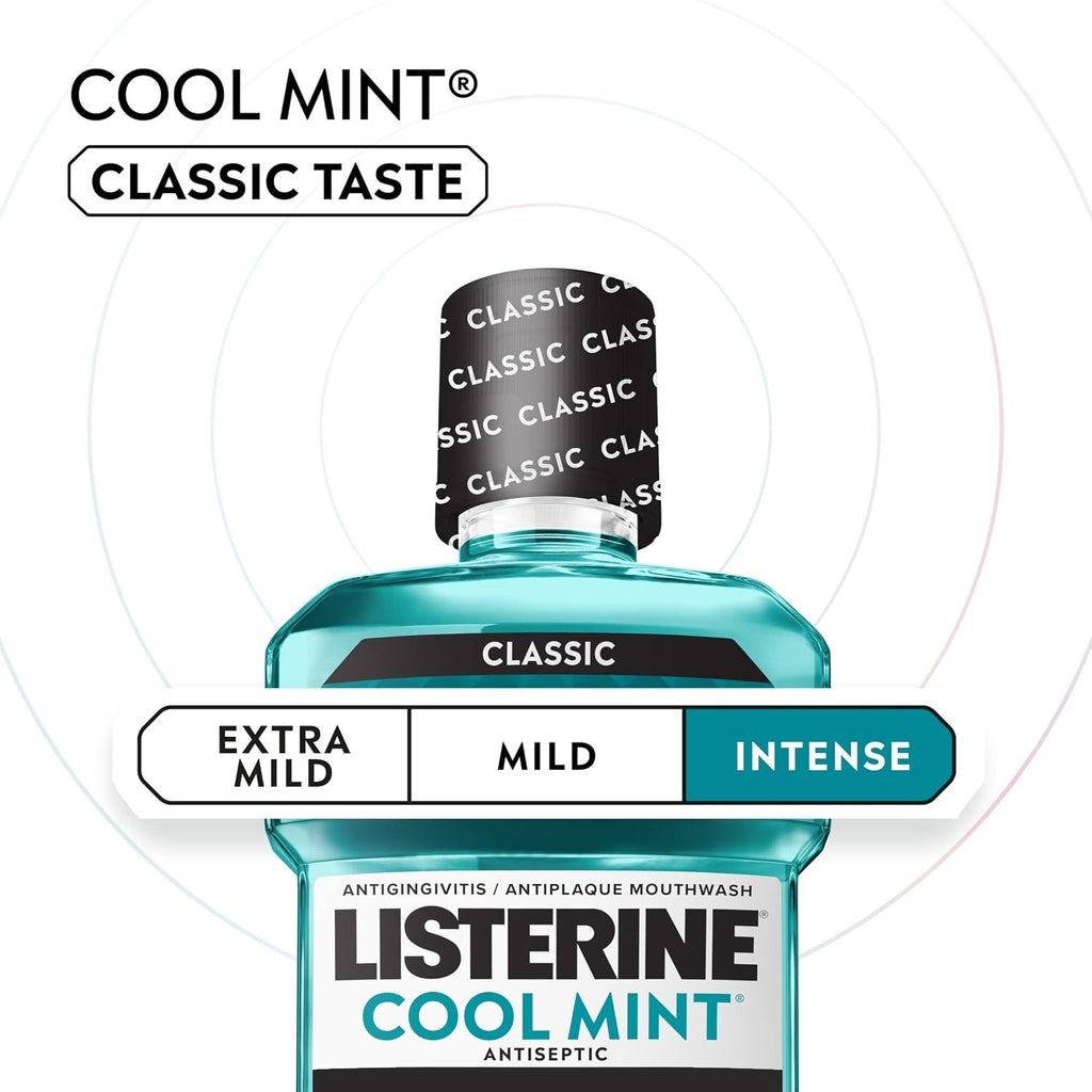 Antiseptic Mouthwash with Cool Mint Flavor - 1.5L 2-Pack