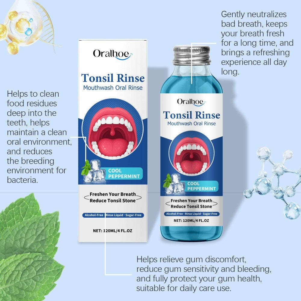 Natural Mouthwash for Fresh Breath & Tonsil Stone Removal 120ml